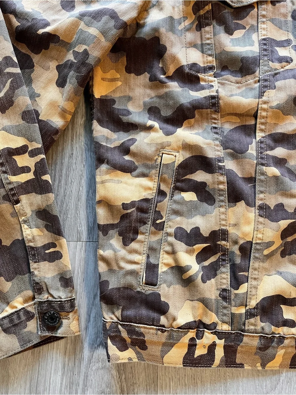 🔥Cult of Individuality Men's Camouflage Jacket in Brown and Tan size XL